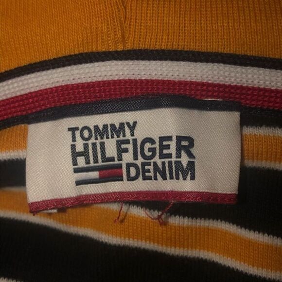 Tommy Hilfiger Denim Striped Hooded Dress - Picture 6 of 7